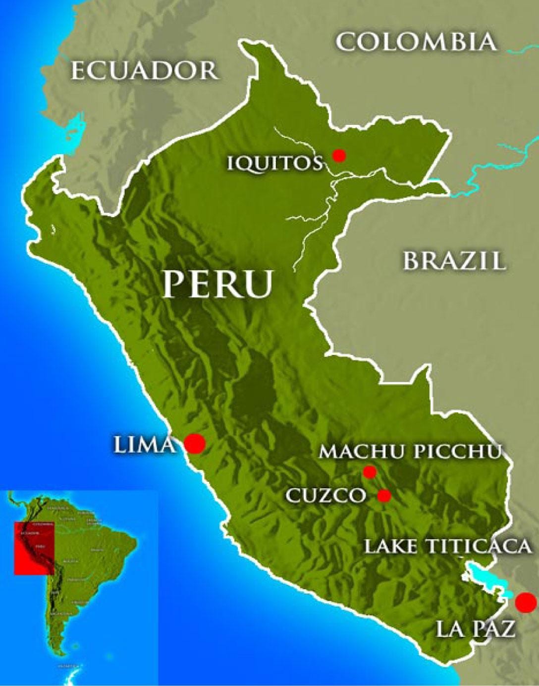 Žemėlapis kapitalo peru