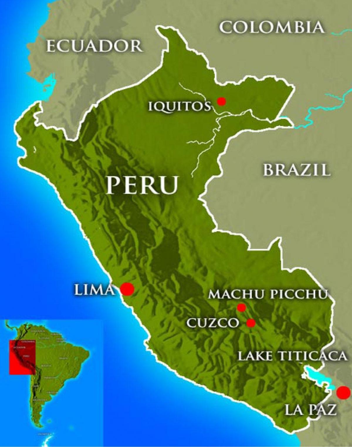 Žemėlapis kapitalo peru