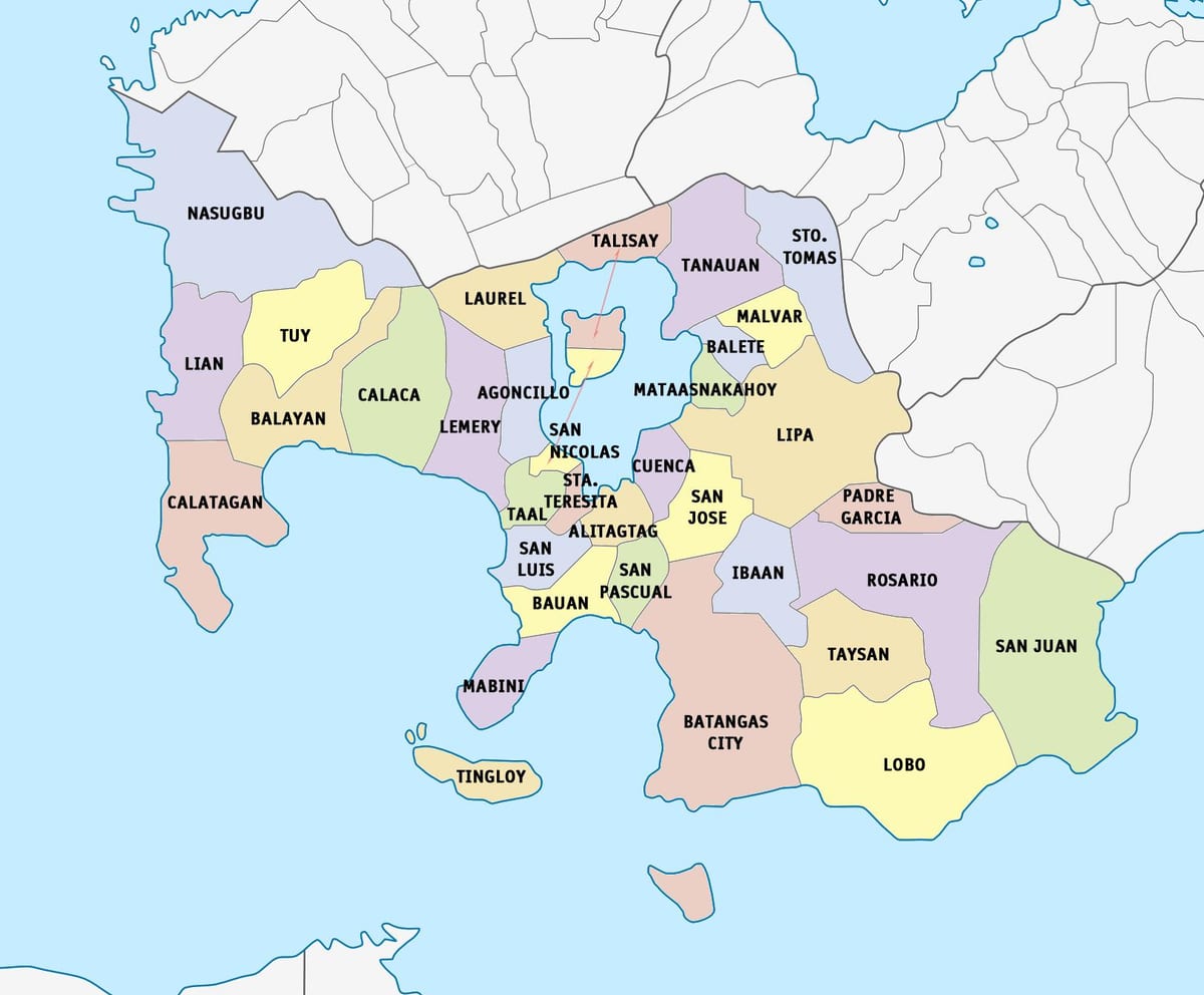 Žemėlapis Lima batangas