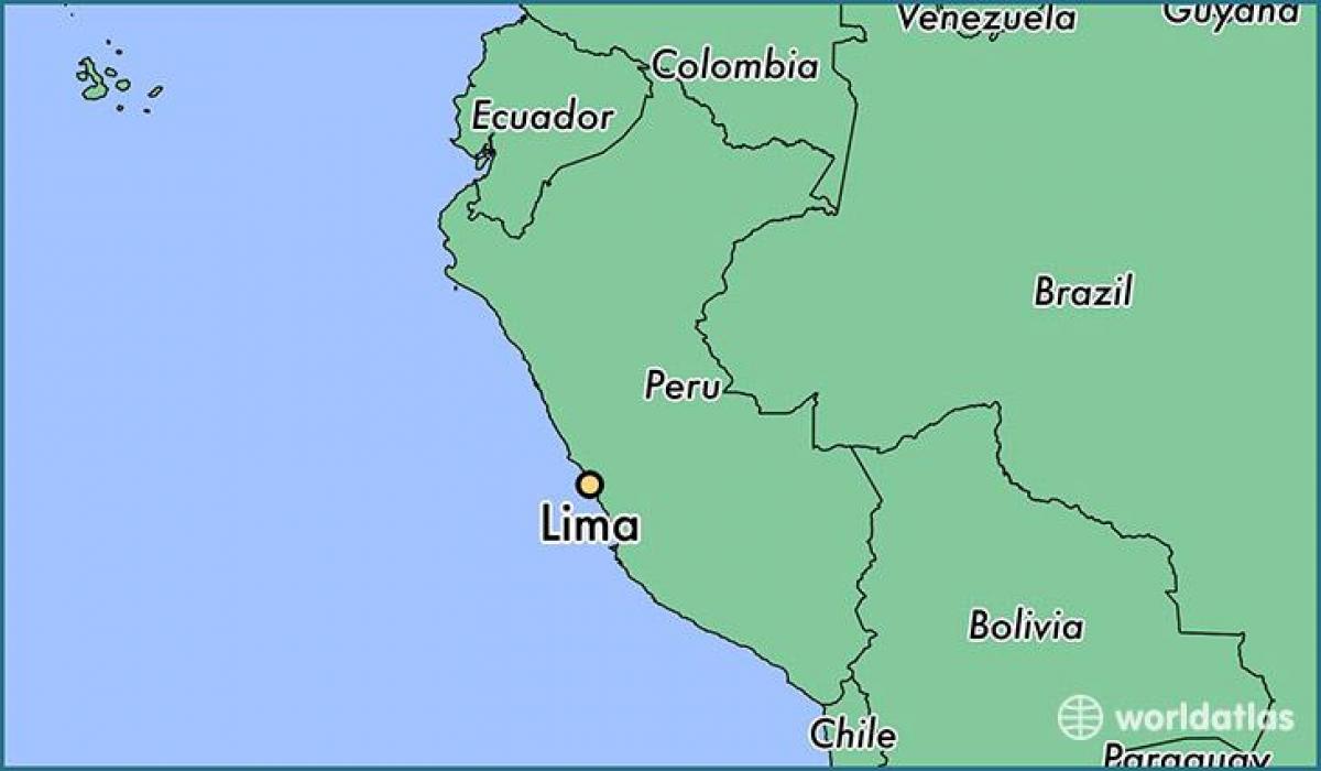 Lima peru pasaulio žemėlapis